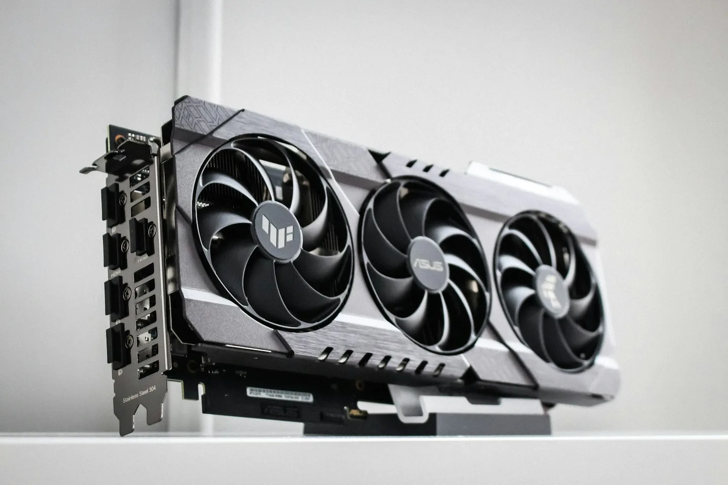 Graphics card with three fans